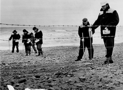Monitoring the beach for radioactivity 1984