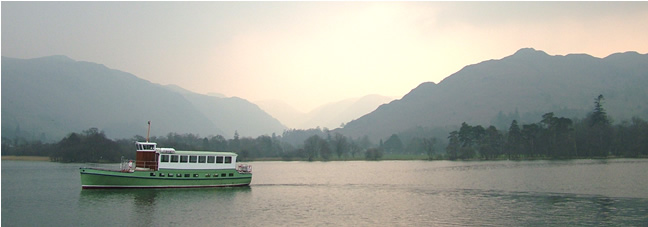 Ullswater In 2007 Lady Wakefield steamer was renovated and rejoined the fleet of Ullswater Steamers. Tel 017684 82229