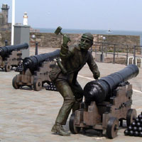 John Paul Jone's men spike the Whitehaven guns