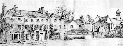 Holmrook hall old sketch Lake District