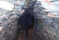 Entering the Honister Slate Mine