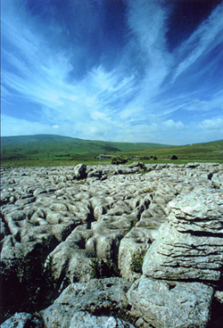 Limestone fells overlooking Kendal