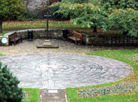 Trinity gardens labyrinth at Whitehaven created in conjunction with Groundwork Trust trainees.