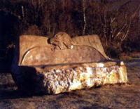 Stone seats by Shawn Williamson sculptors