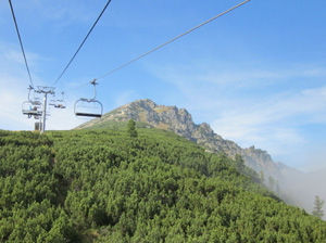 Use the ski lift as a quick route to the high montain routes