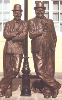 Ulverston heros Laurel and Hardy