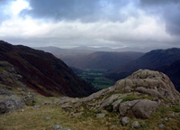 Looking back to Borrowdale