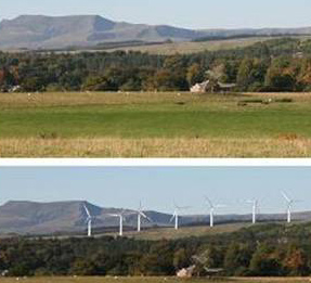 Proposed Berrier wind farm...an inquiry is ongoing Jan 2010