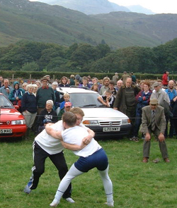 wrestling at Eskdale show